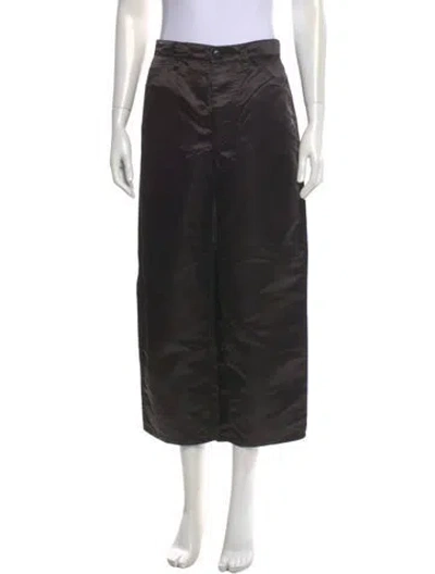 Pre-owned The Great Nylon Wide Leg Pants In Gray
