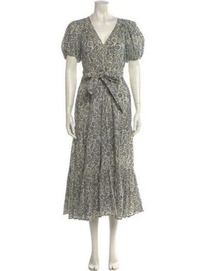 Pre-owned The Great Paisley Print Long Dress