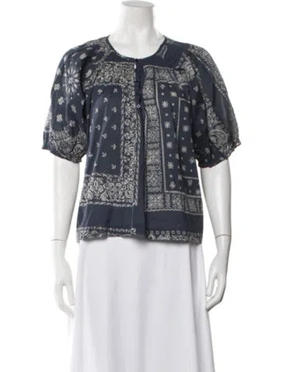 Pre-owned The Great Paisley Print Pajamas W/ Tags In Blue