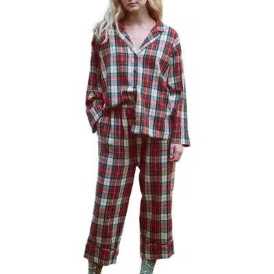 The Great Pajama Shirt And Pant Set In Winter Cabin Plaid In Multi