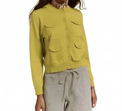 The Great Patch Pocket Cardigan In Acid In Green