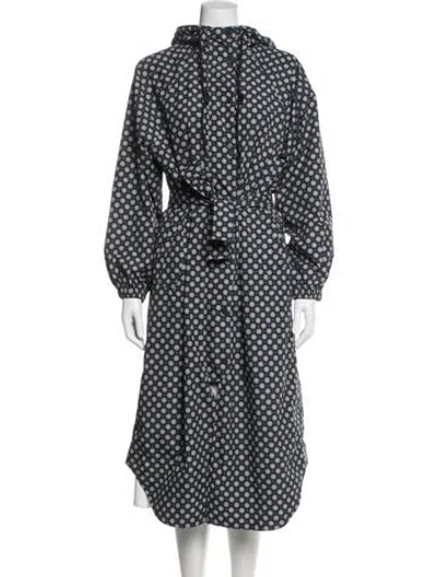 Pre-owned The Great Patterned Coat In Blue