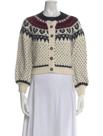 Pre-owned The Great Patterned Crew Neck Sweater