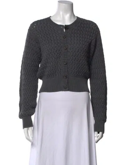 Pre-owned The Great Patterned Crew Neck Sweater In Blue