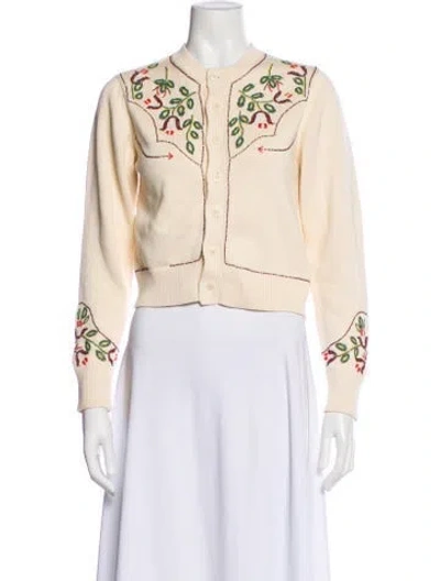 Pre-owned The Great Patterned Crew Neck Sweater In Neutral