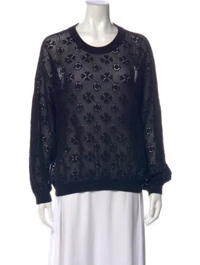 Pre-owned The Great Patterned Crew Neck Top W/ Tags In Blue