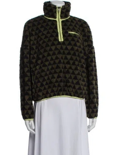 Pre-owned The Great Patterned Jacket In Green