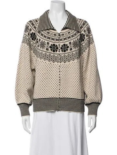 Pre-owned The Great Patterned Jacket In Neutrals