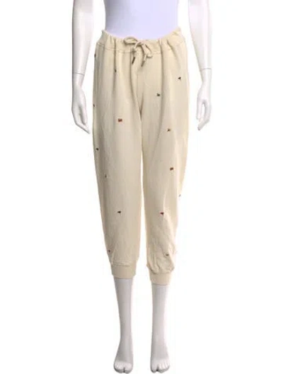 Pre-owned The Great Patterned Straight Leg Pants W/ Tags In Neutral