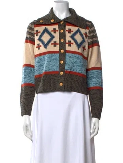 Pre-owned The Great Patterned Sweater W/ Tags In Blue