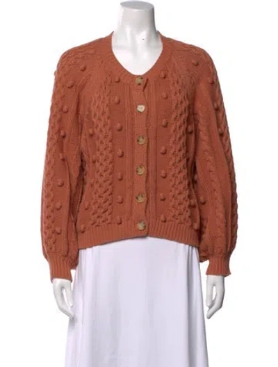 Pre-owned The Great Patterned V-neck Sweater In Brown