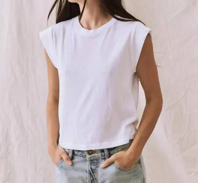 The Great Peak Shoulder Tee In True White