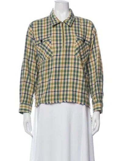 Pre-owned The Great Plaid Print Blazer In Multi