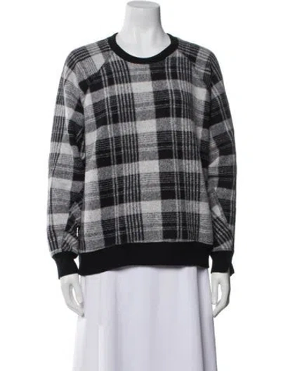 Pre-owned The Great Plaid Print Crew Neck Sweater In Multi