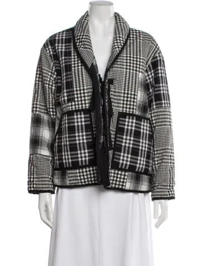 Pre-owned The Great Plaid Print Jacket In Black
