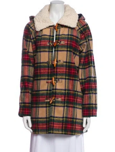 Pre-owned The Great Plaid Print Jacket In Red