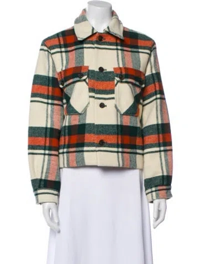 Pre-owned The Great Plaid Print Jacket W/ Tags In Multi