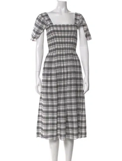 Pre-owned The Great Plaid Print Knee-length Dress In Multi