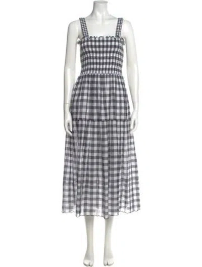 Pre-owned The Great Plaid Print Long Dress In Multi