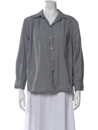 Pre-owned The Great Plaid Print Long Sleeve Blouse In Multi