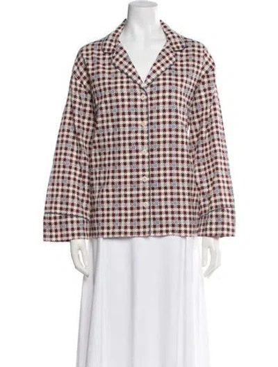 Pre-owned The Great Plaid Print Pajamas W/ Tags In Neutral