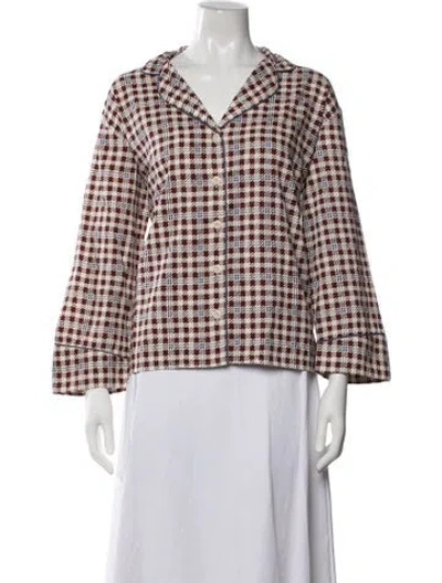 Pre-owned The Great Plaid Print Pajamas W/ Tags In Neutral