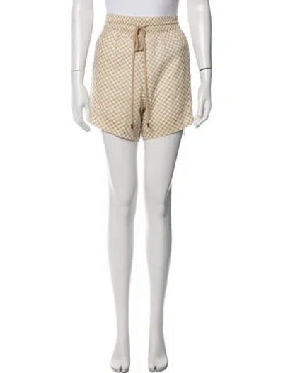 Pre-owned The Great Plaid Print Shorts W/ Tags In Neutral