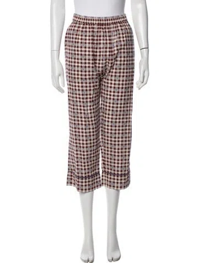 Pre-owned The Great Plaid Print Sweatpants W/ Tags In Multi