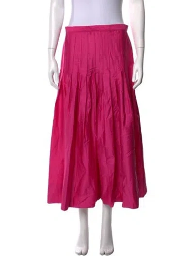 Pre-owned The Great Pleated Accents Long Skirt In Pink