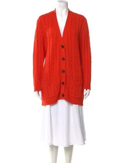 Pre-owned The Great Plunge Neckline Sweater In Orange