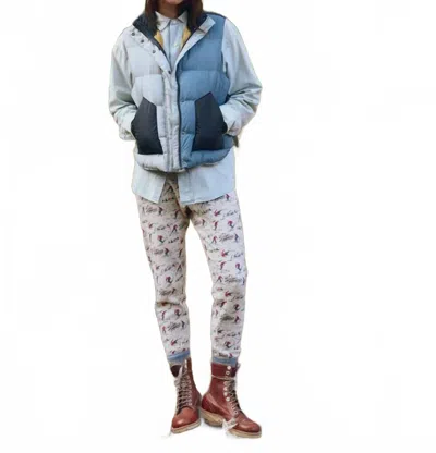 The Great Polar Vest In Navy Colorblock In Multi