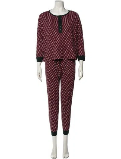 Pre-owned The Great Polka Dot Print Pant Set In Multi