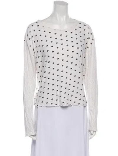 Pre-owned The Great Polka Dot Print Raw-edge Trim Pajamas In Multi