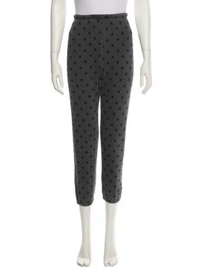 Pre-owned The Great Polka Dot Print Sweatpants In Gray