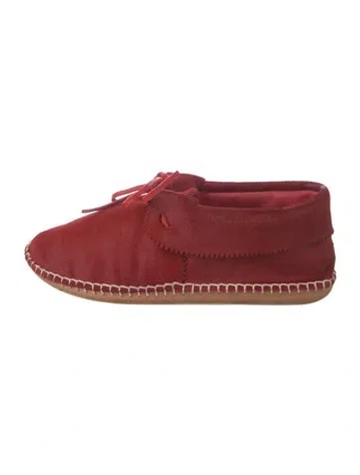 Pre-owned The Great Ponyhair Sneakers In Burgundy