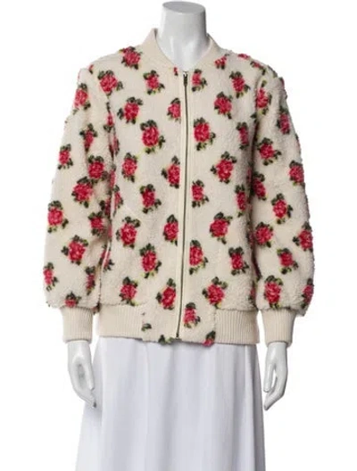 Pre-owned The Great Printed Bomber Jacket In Neutral