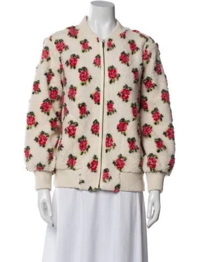 Pre-owned The Great Printed Bomber Jacket In Neutrals