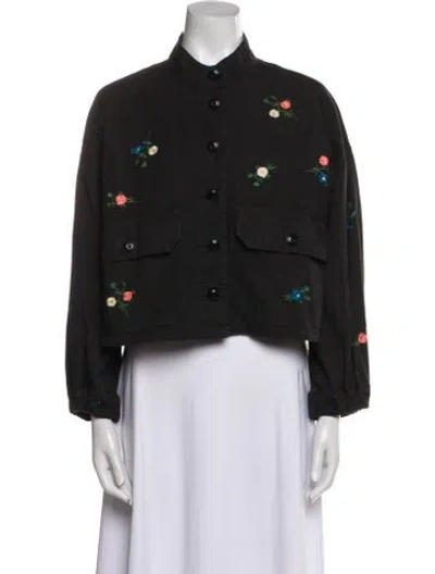 Pre-owned The Great Printed Evening Jacket In Gray