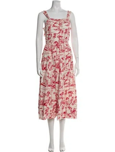 Pre-owned The Great Printed Long Dress