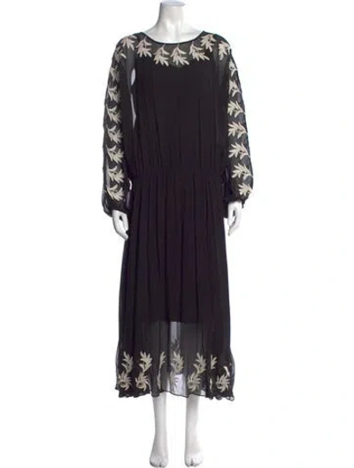 Pre-owned The Great Printed Long Dress In Multi