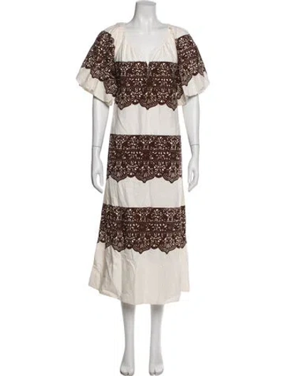 Pre-owned The Great Printed Long Dress In Multi