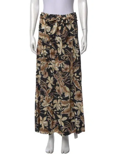 Pre-owned The Great Printed Midi Length Skirt