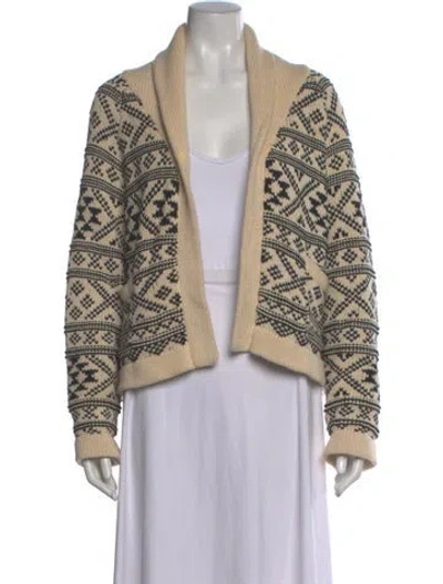 Pre-owned The Great Printed Open Front Sweater