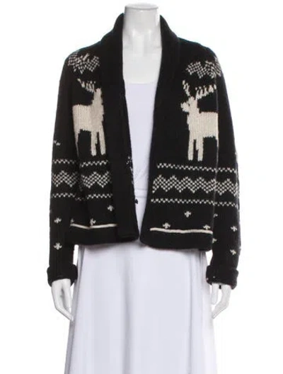 Pre-owned The Great Printed Open Front Sweater In Multi
