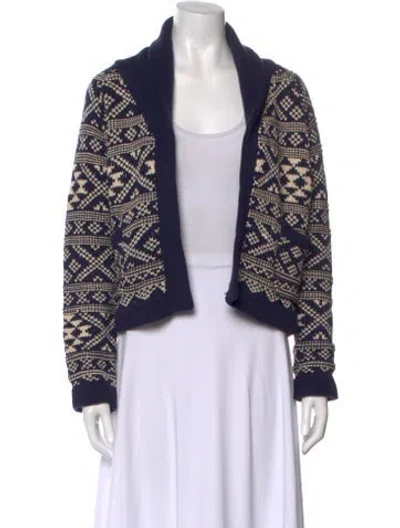 Pre-owned The Great Printed Sweater In Blue