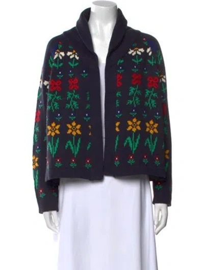 Pre-owned The Great Printed Sweater W/ Tags In Blue