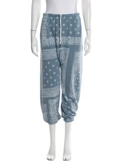 Pre-owned The Great Printed Sweatpants In Blue