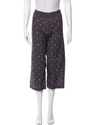 Pre-owned The Great Printed Sweatpants In Purple