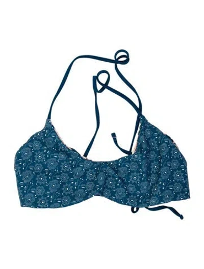 Pre-owned The Great Printed Top W/ Tags In Blue