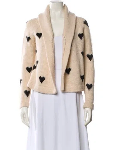 Pre-owned The Great Printed V-neck Sweater In Blue